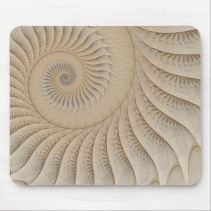 Underteckna Tan Abstrakt Spiral Musmatta