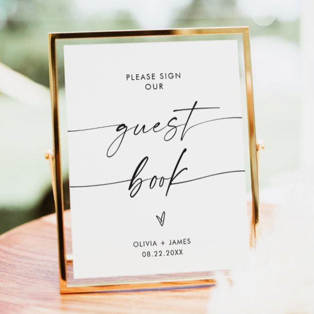 Underteckna vår gästbokssignatur, Bröllop Guest Bo Poster (Skapare uppladdad)