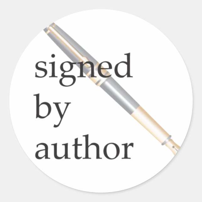 Undertecknad av författarklister runt klistermärke (Framsida)