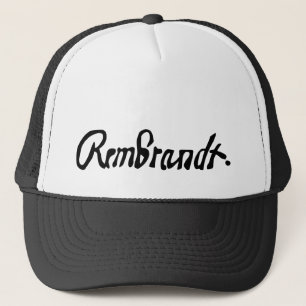 Undertecknad av Rembrandt Hat Truckerkeps