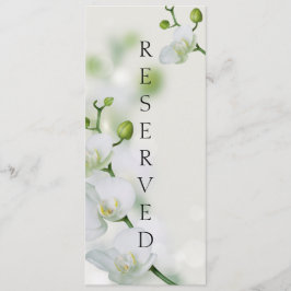 Undertecknad av reserverad stol för mjuk Elegant Meny