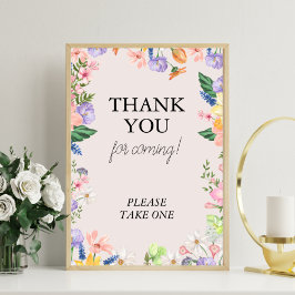 Undertecknad för favoritfavoriter för Wildblommor Fototryck