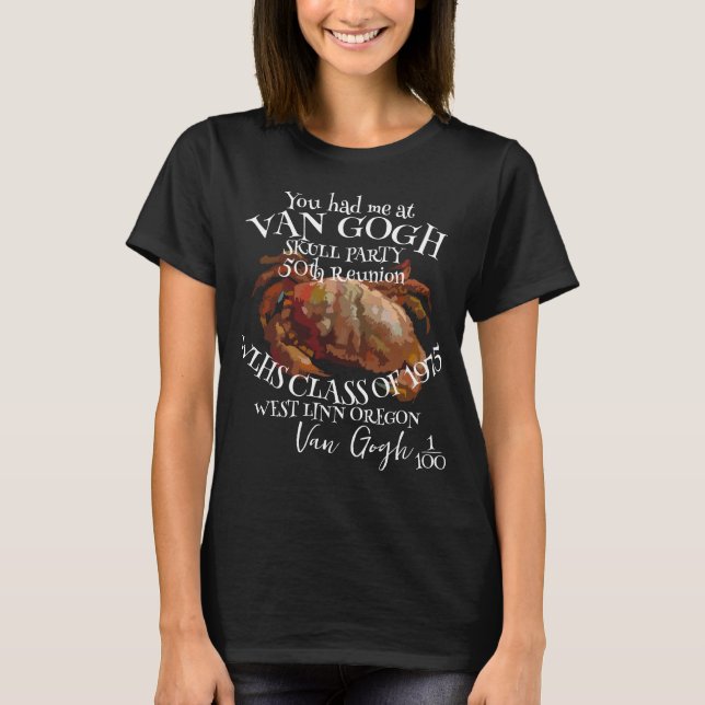 Undertecknad, numrerad Van Gogh-återförening T Shirt (Framsida)