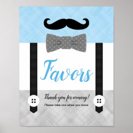 Undertecknad om babydusch i grått, blått barn poster