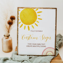 Undertecknande av Anpassningsbar för solskensregnb