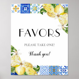 Undertecknande av Blue Tile Lemons-favoriter i Med Poster