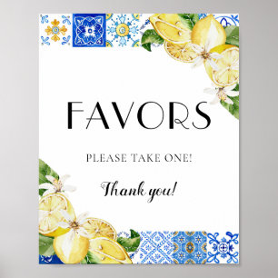 Undertecknande av Blue Tile Lemons-favoriter i Med Poster