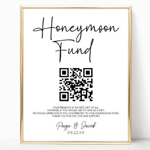 Undertecknande av Bröllop i den moderna honeymånfo Poster