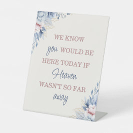 Undertecknande av Bröllop-notan för blå Blommigt B