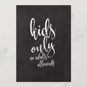 Undertecknande av Chalkcoard Bröllop i Bord Inbjudningar