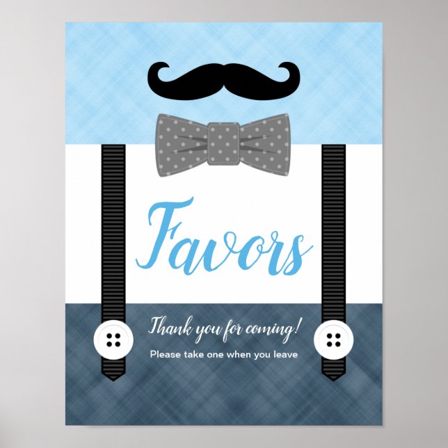 Undertecknande av den lilla marinens blå babydusch poster (Framsidan)