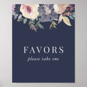 Undertecknande av elegantens favoriter i Blommigte Poster