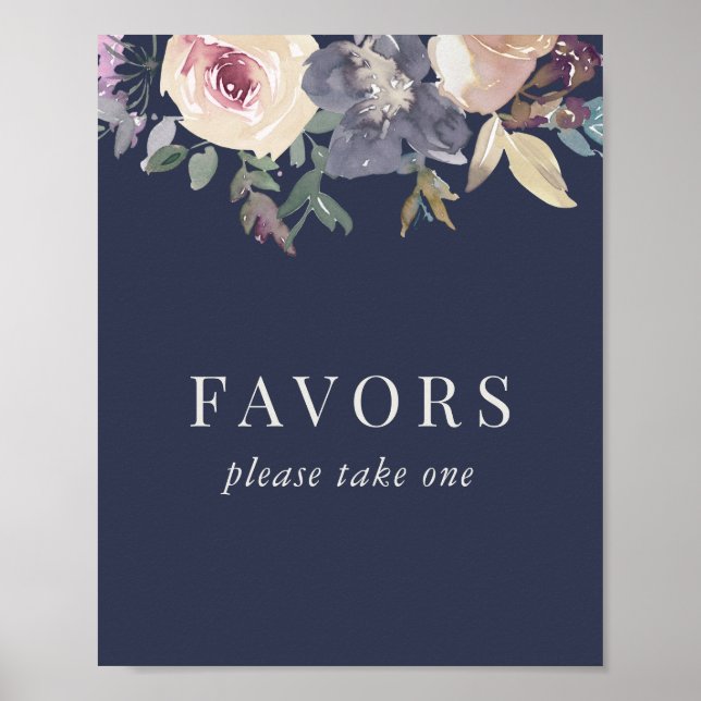 Undertecknande av elegantens favoriter i Blommigte Poster (Framsidan)
