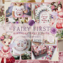 Undertecknande av Fairycore Garden Födelsedagsfest Poster