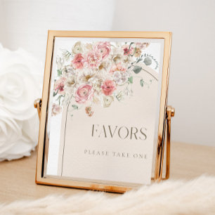 Undertecknande av favoriter för Blommigt Poster