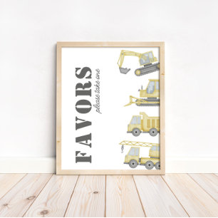 Undertecknande av favoriter för byggbojar i Lastbi Poster