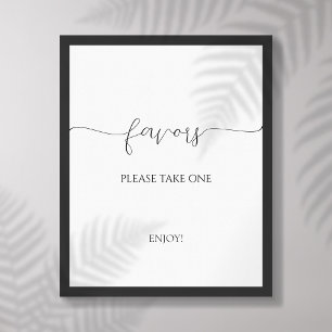 Undertecknande av favoriter för enkel minimal skri poster