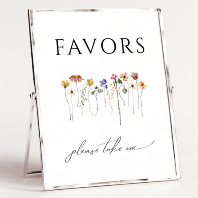 Undertecknande av favoriter för färgstarka Wildblo Poster (Skapare uppladdad)