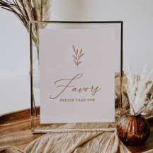 Undertecknande av favoriter för Rosa Boho-Möhippan