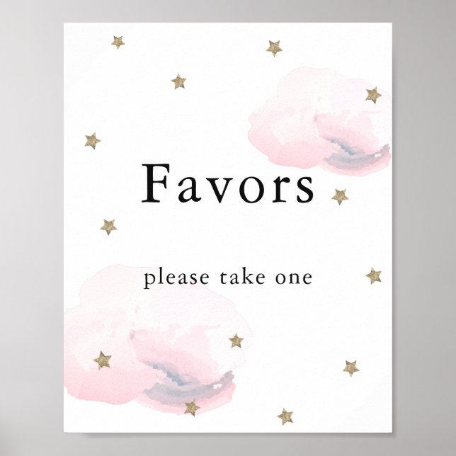 Undertecknande av favoriter för stjärnor och Rosa  Poster (Framsidan)