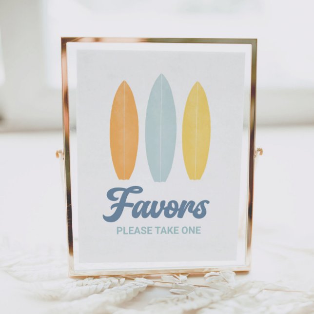 Undertecknande av favoriter för Surfboard Födelsed Poster (Skapare uppladdad)