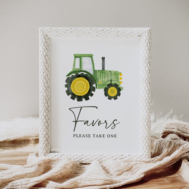 Undertecknande av favoriter för Tractor Baby Showe Poster (Skapare uppladdad)
