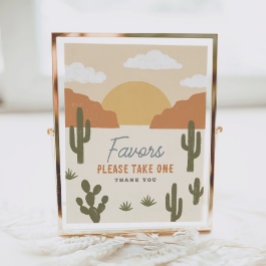 Undertecknande av favoriter för western CowboyFöde Poster