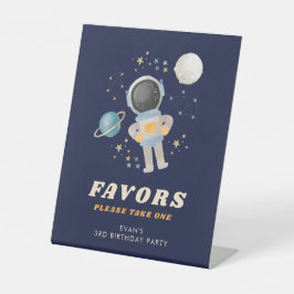 Undertecknande av favoriter i blått rymdastronaut