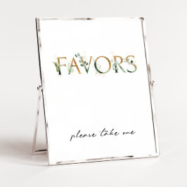 Undertecknande av favoriter i Modern Grey och Guld Poster