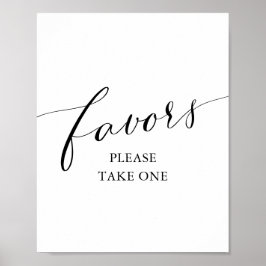 Undertecknande av favoriter i modern svart kalligr poster