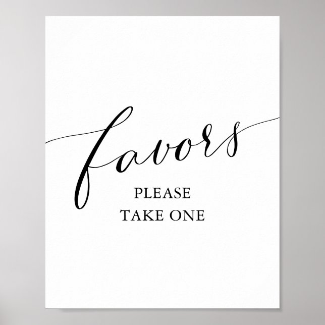 Undertecknande av favoriter i modern svart kalligr poster (Framsidan)