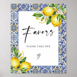 Undertecknande av favoriter i Möhippan Mediterrana Poster