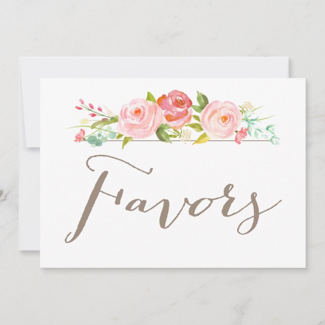 Undertecknande av favoriter i Ro Garden Wedding Inbjudningar (Framsida)