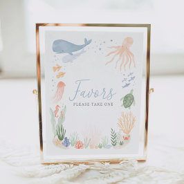 Undertecknande av favoriter under Födelsedagsfeste Poster