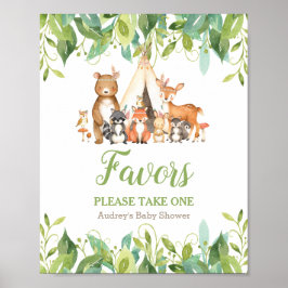 Undertecknande av favoritfavoriter för stamskogarn poster