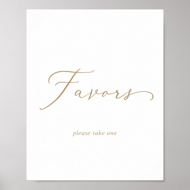 Undertecknande av fjol i Guld-calligrafi Poster (Framsidan)