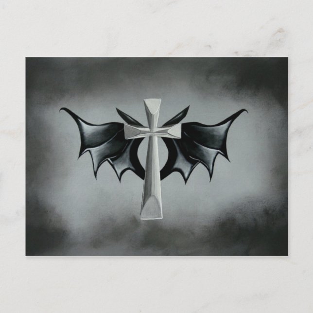 Undertecknande av Fladdermus Vykort (Framsida)