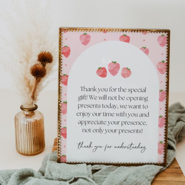 Undertecknande av gåvor från jordgubbar i Party Poster (Skapare uppladdad)