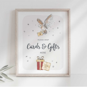 Undertecknande av Guiden Kort och gåvor Party Poster