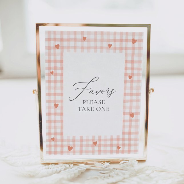 Undertecknande av Little Swearing Gingham Baby Sho Poster (Skapare uppladdad)