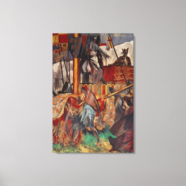 Undertecknande av Magna Carta, 1215 Canvastryck (Framsida)