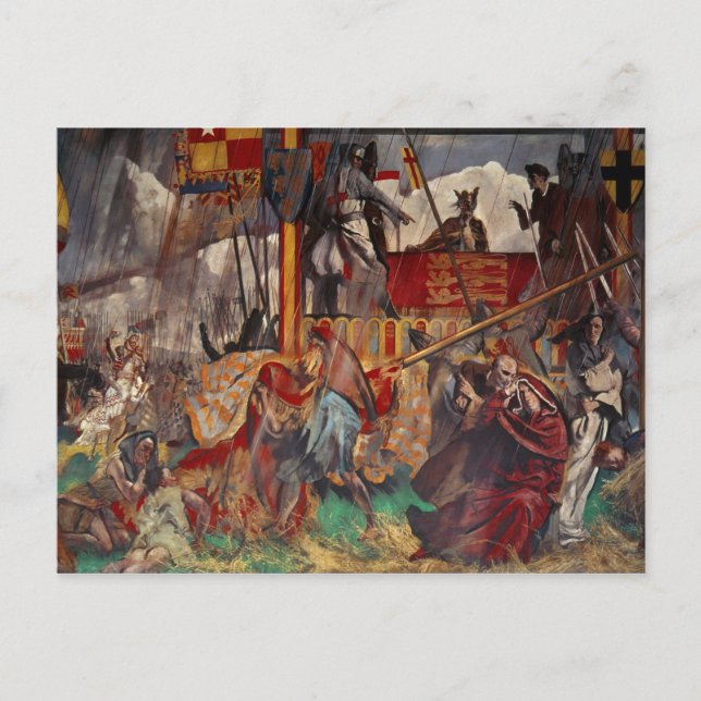 Undertecknande av Magna Carta, 1215 Vykort (Framsida)