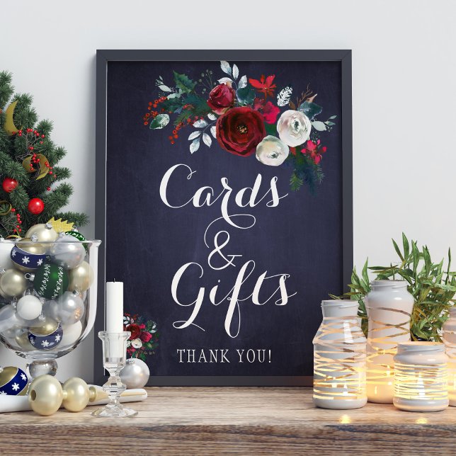 Undertecknande av marinfärgade peonies-kort och Br Poster (Skapare uppladdad)