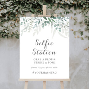 Undertecknande av minimalistisk Greenery Eucalyptu Poster