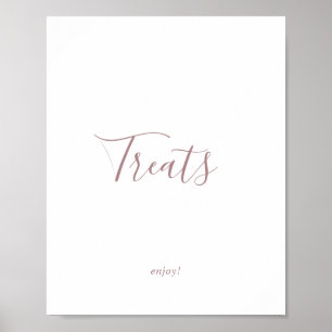 Undertecknande av minimalistiska Ro Guld-fördrag Poster
