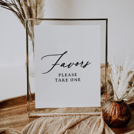 Undertecknande av moderna minimalistiska favoriter poster