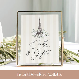 Undertecknande av Paris Bloom Möhippa Cards & Gift Poster