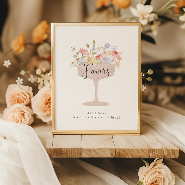 Undertecknande av Petals- och Prosecco-Möhippor Poster (Skapare uppladdad)