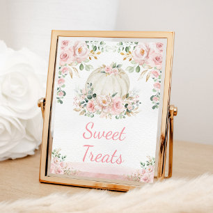 Undertecknande av pumpkin Ro Guld Sweet Treats Poster