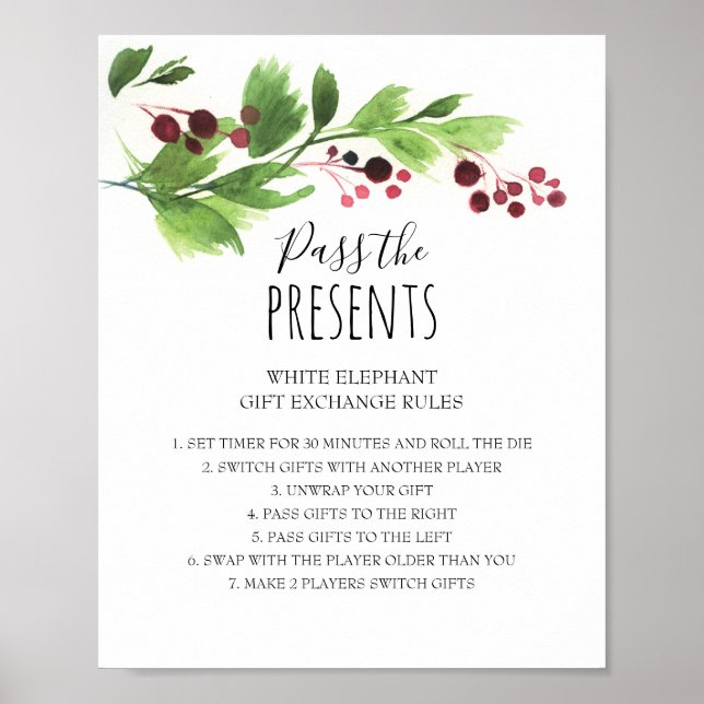 Undertecknande av Regler i julklapp Poster (Framsidan)